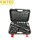 18PC 3/4 Inch Socket Wrench Telescopic Ratchet Set 19-50 mm Multi-tooth Nut